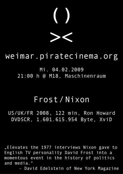pirate cinema weimar - Frost/Nixon