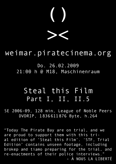 pirate cinema weimar - steal this film
